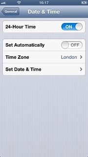 Press Time Zone.Key in the name of the required city.Results matching what you key in are displayed.
