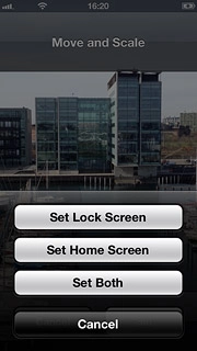 Press Set Lock Screen, Set Home Screen or Set Both.
