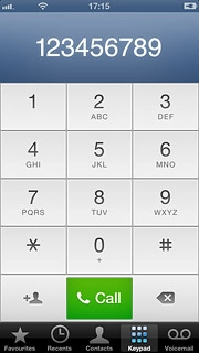 Key in the required number and press Call.