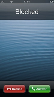 If the key lock is turned off:Press Decline to reject a call.