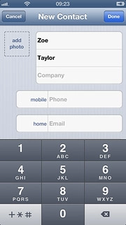 Press Phone and key in the required phone number.