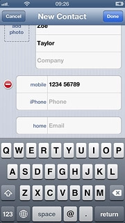 Press Email and key in the required email address.