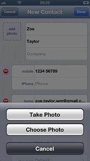 To use a saved picture:Press Choose Photo.