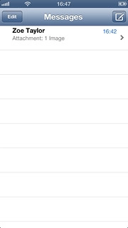 Press the required sender.