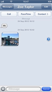 Press the text input field and write the required text.