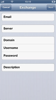 Press Username and key in your username for the server.