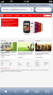 Press the menu icon.