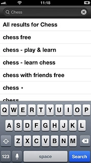 Key in the name of the required app and press Search.