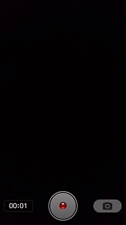 Press the record icon to stop the video recorder.The video clip is automatically saved.