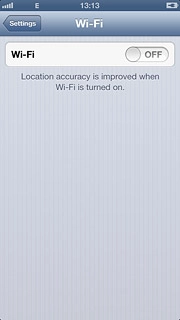 Press the indicator next to Wi-Fi to turn on the function.