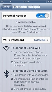 Press Wi-Fi Password.