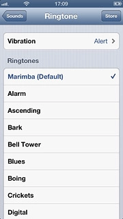 Press the different ring tones to listen to them.