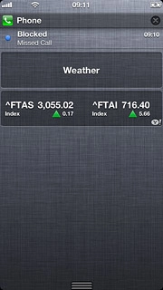 Press the required notification.Follow the instructions on the display to use the selected function.