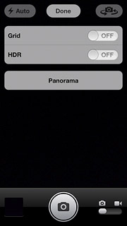 Press the indicator next to HDR.Depending on the current setting, the function is turned on or off.