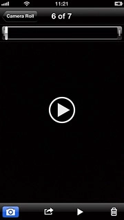 Press the start or stop point on the film strip at the top of the display and drag it to the required position.