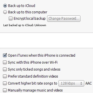 To start backup manually:Select Back up to iCloud or Back up to this computer.