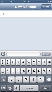 Press ABC to return to text input.