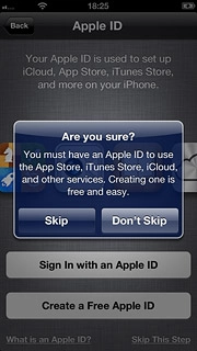 Press Skip.Follow the instructions on the display to activate your phone.