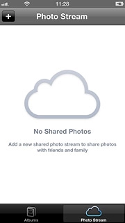 Press the new photo album icon.Key in the first letters of the contact you want to share the album with.Matching contacts are displayed.