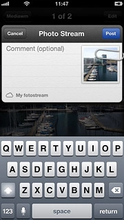 If required, key in text and press Post.