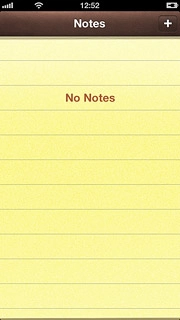 Press the add note icon.