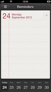 Press the new reminder icon.