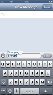 To continue without inserting the suggested word:Press the word suggestion.