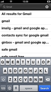 Key in Gmail and press Search.