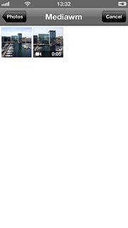 Press the required picture or the required video clip.