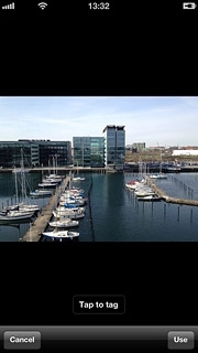 If you select a picture:Press Use.