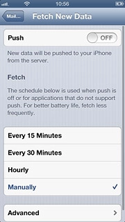 Press Mail... to save the settings.