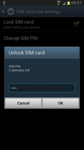 Key in your PIN and press OK.
