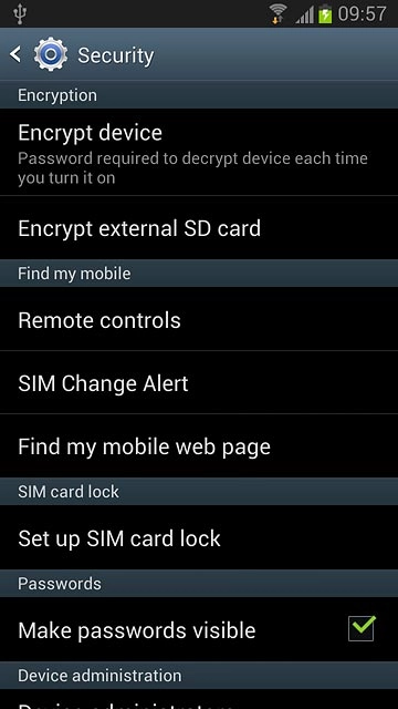 Press Set up SIM card lock.