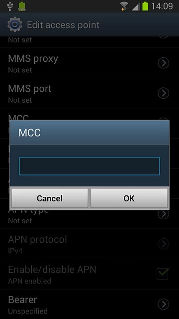 Key in 505 and press OK.