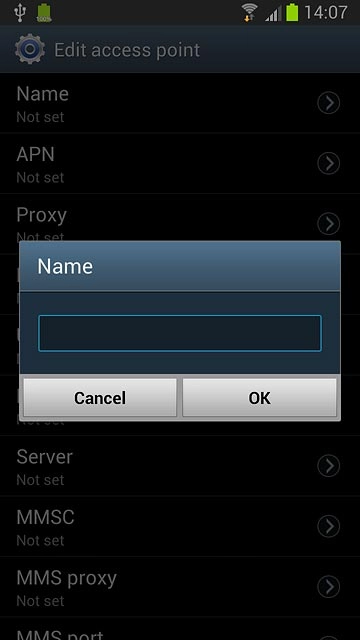 Key in Vodafone Mail and press OK.