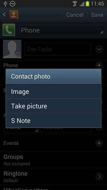 To take a new picture:Press Take picture.