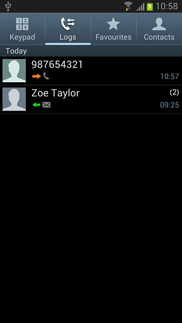 Press the required number.