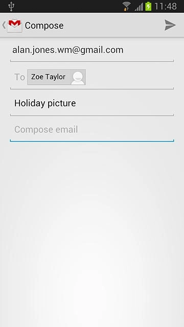 Press Compose email.Write the required text.