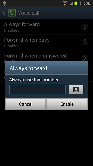 Key in the required number and press Enable.