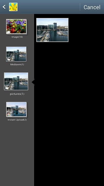 Press the required picture.