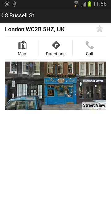 Press the favourite icon (a star) at the top of the display.