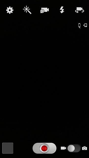 Press the video recorder settings icon.