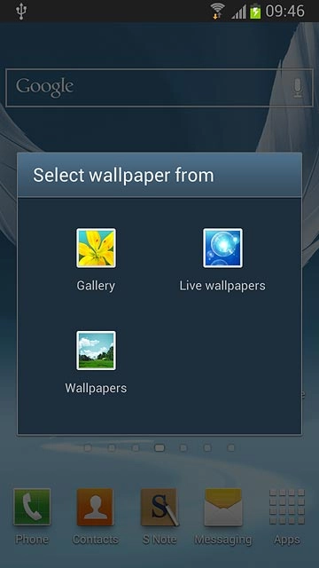 If you select Live wallpapers: