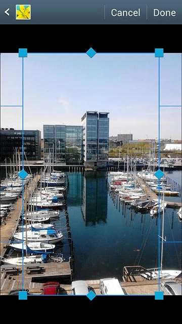 Drag the frame to the required position to select the required detail.