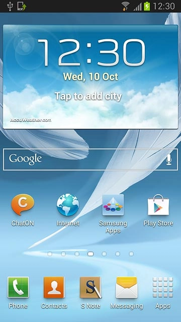 To add a display shortcut:Press Apps.