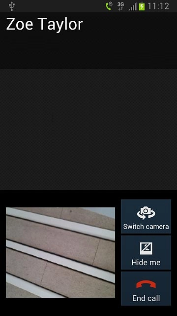 Press End call to end the call.