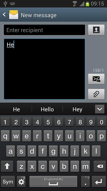 Press arrow down to see more words.
