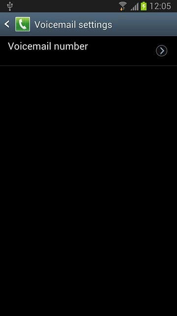 Press Voicemail number.