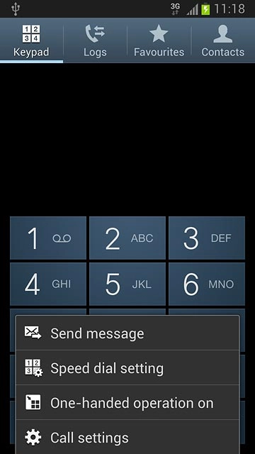 Press Call settings.