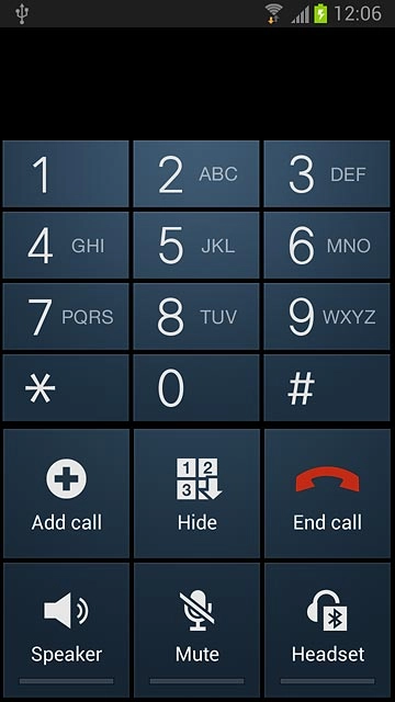 Press End call to end the call.